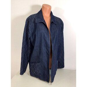Country Store Jean Jacket Denim Coat Womens Large